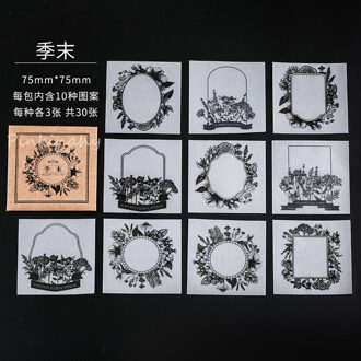 Engels Brief papier Memo Pad Sticky Notes Transparante Bos Planten Notepad School Office Supply Papelaria Briefpapier 1