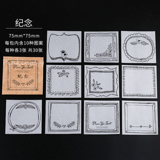 Engels Brief papier Memo Pad Sticky Notes Transparante Bos Planten Notepad School Office Supply Papelaria Briefpapier 2