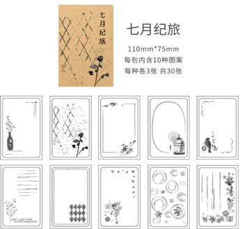 Engels Brief papier Memo Pad Sticky Notes Transparante Bos Planten Notepad School Office Supply Papelaria Briefpapier 5