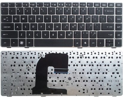 Engels laptop toetsenbord VOOR HP 8460 P 8460 W 6460B 6460 8470 8470B 8470 P 8470 6470 US met frame zilver