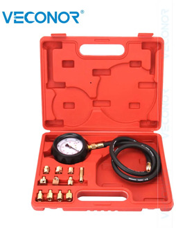 Engine Oil & Transmission Pressure Tester Gauge Diagnostic Test Kit 500 PSI With Blue or Red Case