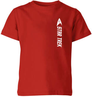 Engineer Badge Star Trek Kids' T-Shirt - Red - 110/116 (5-6 jaar) - Rood