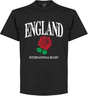 England Rose International Rugby T-Shirt - Zwart