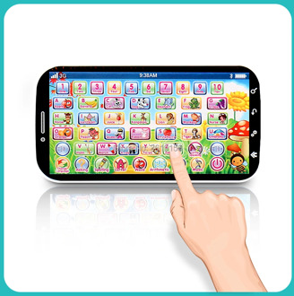 English Language Learning Machine Multifunction Toy Phone,ABC Letter Word Number Musical Yphone for Kid Educational Learning Toy