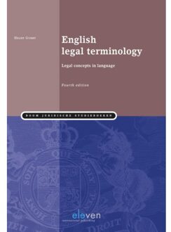English legal terminology - Boek Helen Gubby (9462366047)