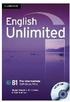 English Unlimited B1 - Pre-Intermediate. Self-study Pack with DVD-ROM