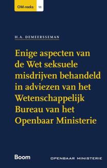 Enige aspecten van de Wet seksuele misdrijven behandeld in adviezen van het Wetenschappelijk Bureau van het Openbaar Ministerie -  H.A. Demeersseman