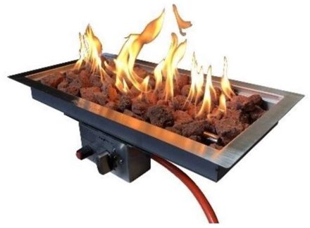 Enjoy Fires inbouwbrander rechthoek 60x30cm.
