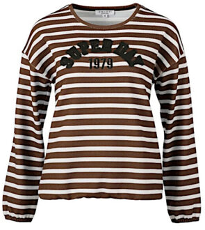 Enjoy Sweater 183127 donker bruin Veelkleurig - XXL