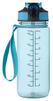 Enkel 700ml sportfles Blauw - One size