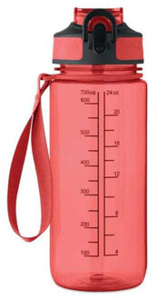 Enkel 700ml sportfles Rood - One size