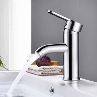 Enkel Handvat Badkamer Wastafel Kranen Koud Mixer Basin Sink Tap Zwart Water Keuken Kraan Badkamer Accessoires