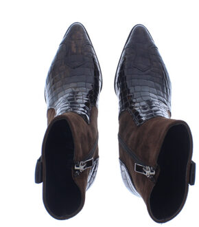 Enkel laars lak accent | dames | | maat: | combinatie Bruin - 39