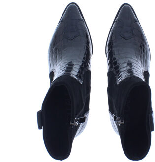 Enkel laars lak accent | dames | | maat: | combinatie Zwart - 39