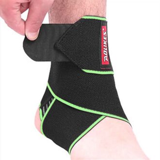 Enkel Ondersteuning 1 Paar Sport Enkelbrace Compressie Strap Weave Elastische Bandage Voet Beschermende Basketbal Gym Veiligheid Fitness groen