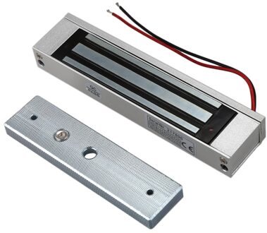 Enkele Deur 12V Elektrische Magnetische Elektromagnetische Lock 180Kg (350LB) Holding Force Voor Toegangscontrole Zilver