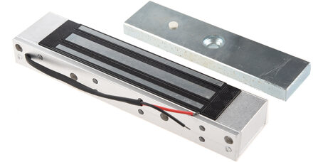 Enkele Deur 12V Elektrische Magnetische Elektromagnetische Lock 180Kg (350LB) holding Force Voor Toegangscontrole Zilver