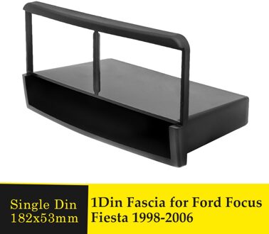 Enkele Din Auto Fascia Stereo Radio Dvd-speler Panel Plaat Frame Audio Dash Mount Adapter Bezel Voor Ford Fiesta Focus 1998-2006