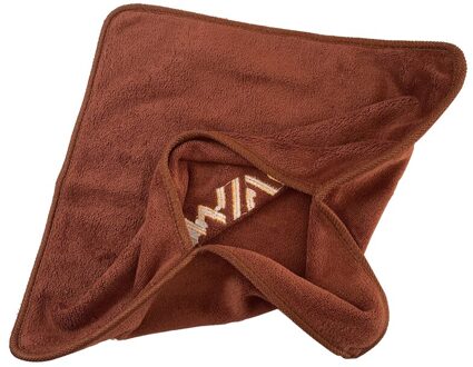 Enkele/Dubbele Laag Vissen Handdoek Microfiber Aas Handdoek Verdikking Non-stick Absorberende Outdoor Wandelen Handdoek Met Clip bruin dubbele Layers