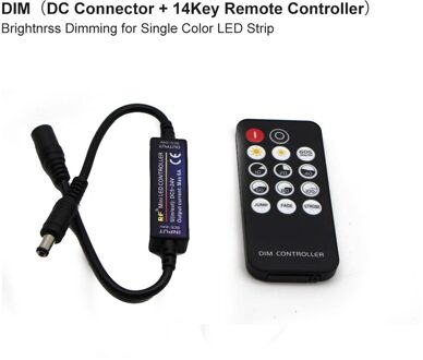 Enkele Kleur/Cct/Rgb/Rgbw/Rgb + Cct Rf 17/28Keys Draadloze Afstandsbediening dc 5-24V Voor 2835 5050 5630 5730 Led Strip Verlichting single kleur