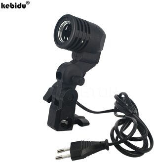 Enkele Kop Lamp Houder E27 Socket Flash Umbrella Bracket Photo Verlichting Lamp Holder Voor Fotografie Studio Accessoires met EU