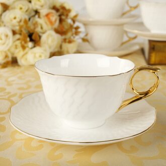Enkele Nordic Koffiekopje Schotel Lepel Set Bone China Britse Cafe Porselein Thee Cup Geavanceerde Tasse Een Cafe Keramische Theekopje EE50BD