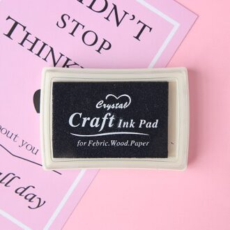 Enkele Solo Kleur Stempelkussen Blauw Koffie Geel Goud Zilver Kleuren Beschikbaar Diy Hobby Decoratie Inkt Pad Set zwart