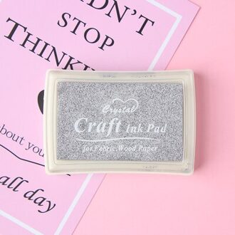 Enkele Solo Kleur Stempelkussen Blauw Koffie Geel Goud Zilver Kleuren Beschikbaar Diy Hobby Decoratie Inkt Pad Set