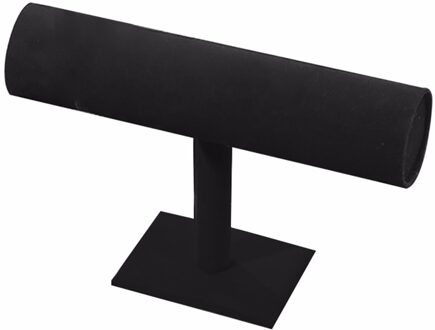 Enkele Tier Fluwelen Armband Display Standhouder T-Bar Sieraden Armband Organisator Rack Ketting Sieraden Opslag N50