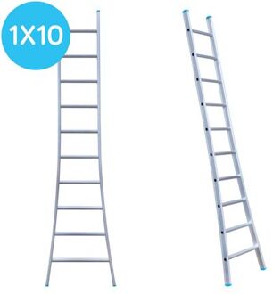 Enkele Uitgebogen Ladder - Lichtgewicht Met 1x10 Sporten