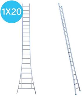 Enkele Uitgebogen Ladder - Lichtgewicht Met 1x20 Sporten