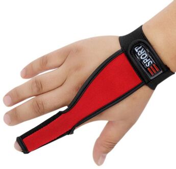 Enkele Vinger Antislip Handschoen Nuttig Vissen Tools Protector Vissen Handschoenen Vissers Een Vinger Surfcasting Rood