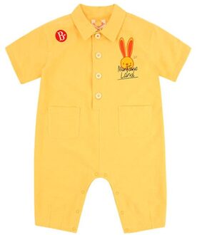 Enkelibb Super Mooie Peuter Jongens En Meisjes Romper Korea Stijlvolle Geel Losse Een Stuk Spelen Pak Baby bovenkleding 80cm