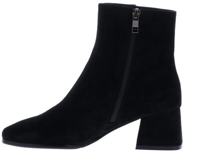 Enkellaars blokhak zijbit | dames | maat: | suede Zwart - 40