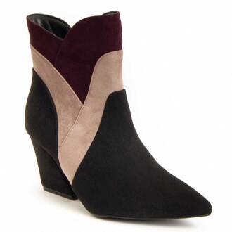 Enkellaarsje Met Hak Mila In Zwart - maat