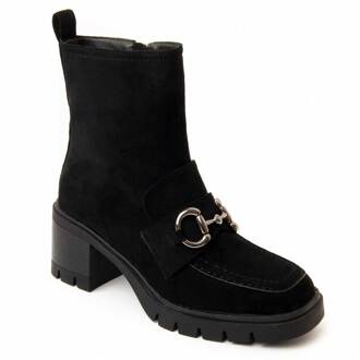 Enkellaarsje Met Hak Vareli In Zwart