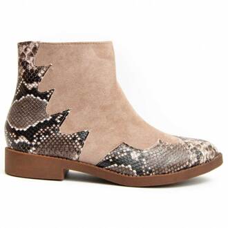 Enkellaarsjes Bottivita8 In Beigekleurig - EU 36