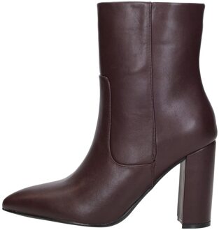 Enkellaarsjes Hak Bordeaux - 38