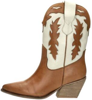 Enkellaarsjes Hak Cognac - 37