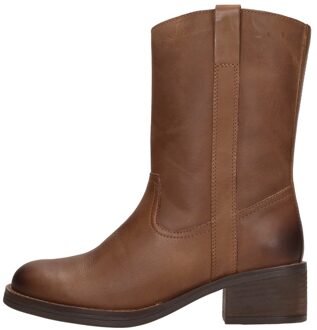 Enkellaarsjes Hak Cognac - 40