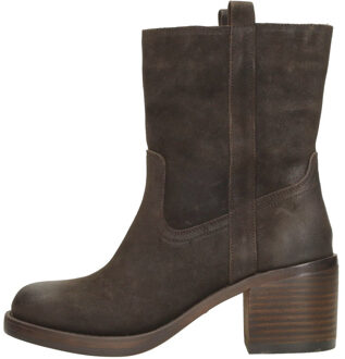 Enkellaarsjes Hak Donkerbruin - 37