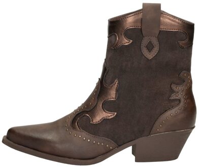 Enkellaarsjes Hak Donkerbruin - 38