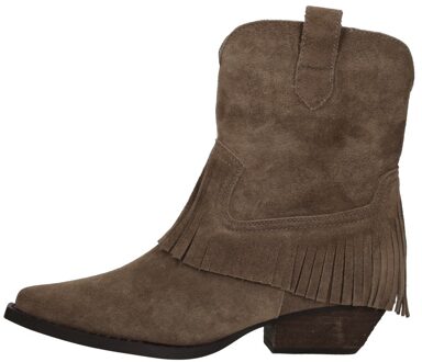 Enkellaarsjes Hak Taupe - 38