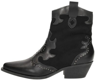 Enkellaarsjes Hak Zwart - 37