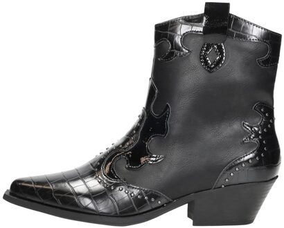 Enkellaarsjes Hak Zwart - 37