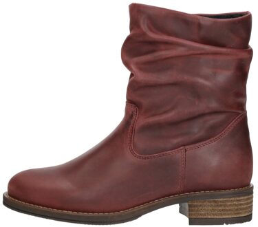 Enkellaarsjes Plat Bordeaux - 40