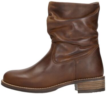 Enkellaarsjes Plat Cognac - 40