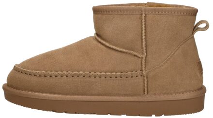 Enkellaarsjes Plat Cognac - 40