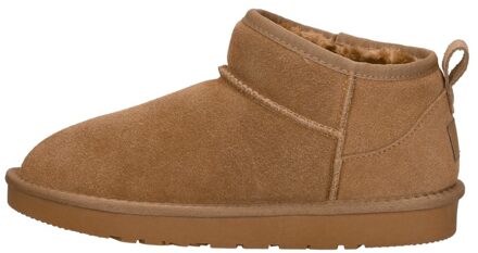 Enkellaarsjes Plat Cognac - 43