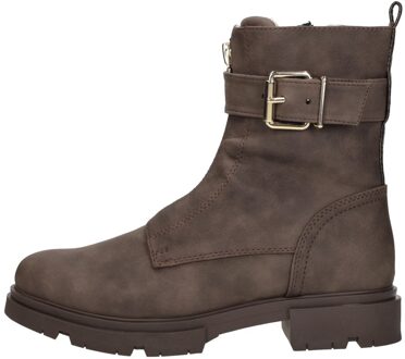 Enkellaarsjes Plat Donkerbruin - 38